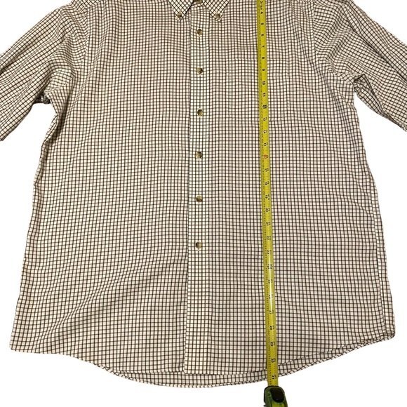 L.L. Bean Wrinkle Resistant Plaid Long Sleeve Button Down Men’s Size Large - Picture 8 of 8